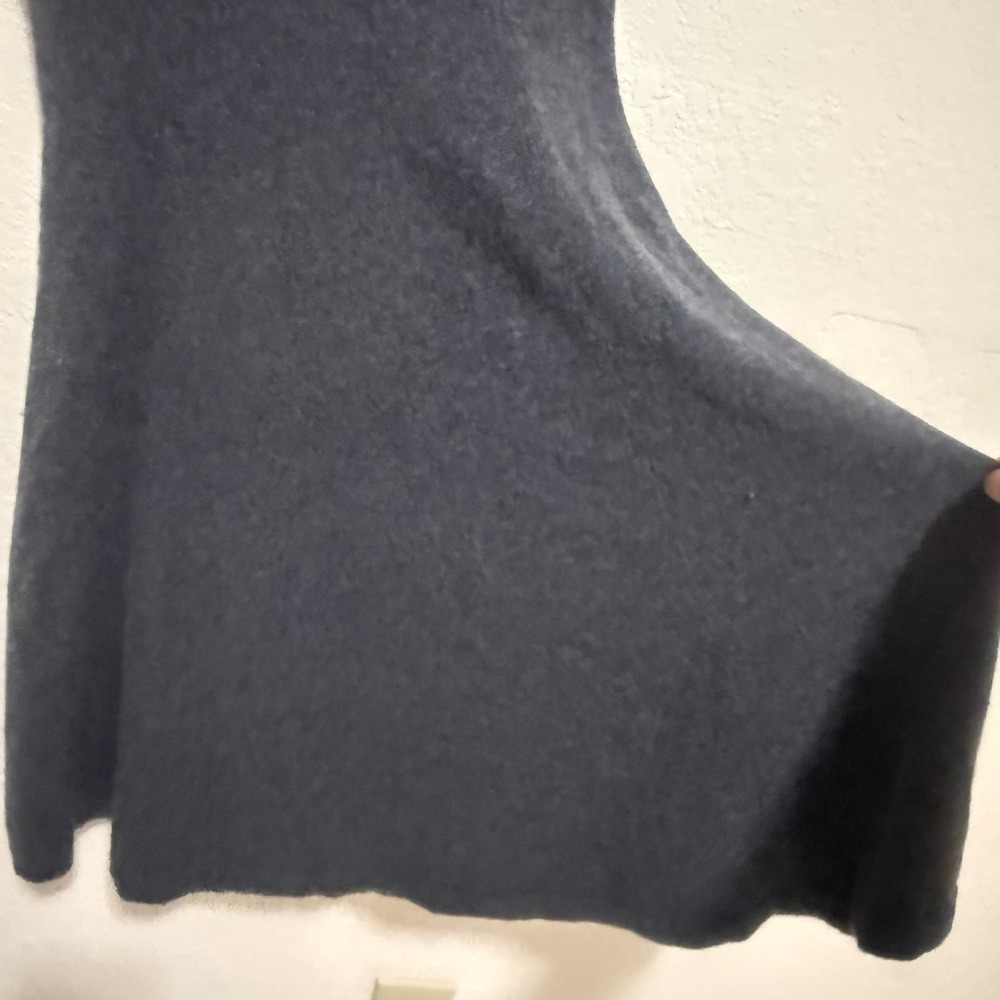 Antonio Melani 100% Cashmere Sweater Dress Gray Short Sleeve Fit Flare Small - Picture 7 of 12